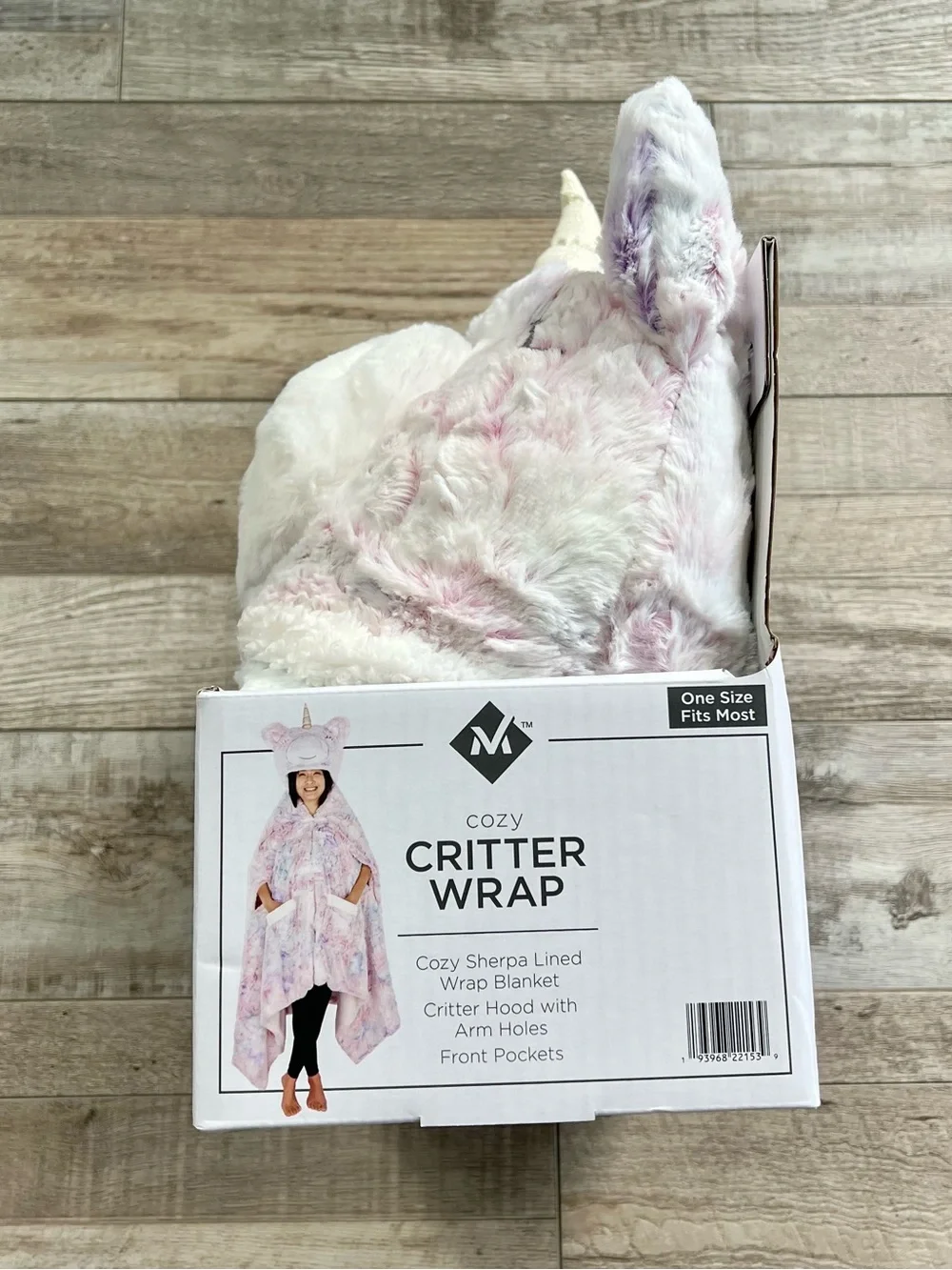 NWT Member's Mark-Cozy Critter Wrap, 43